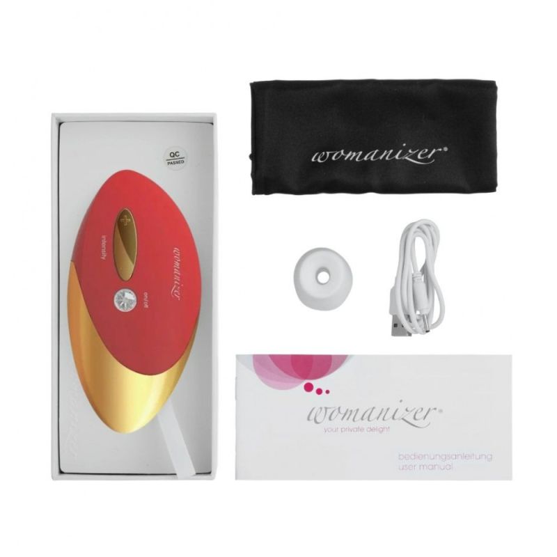 Кліторальний стимулятор Womanizer Pro W-500, червоний вид 7
