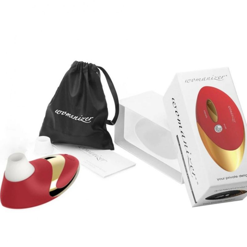 Клиторальный стимулятор Womanizer Pro W-500, красный вид 6