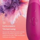 Клиторальный вакуумный стимулятор 2 в 1 Womanizer Enhance с вибрацией, розовый вид 4