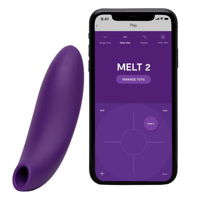 Кліторальний вакуумний смарт-стимулятор We-Vibe Melt 2 фіолетовий вид 3