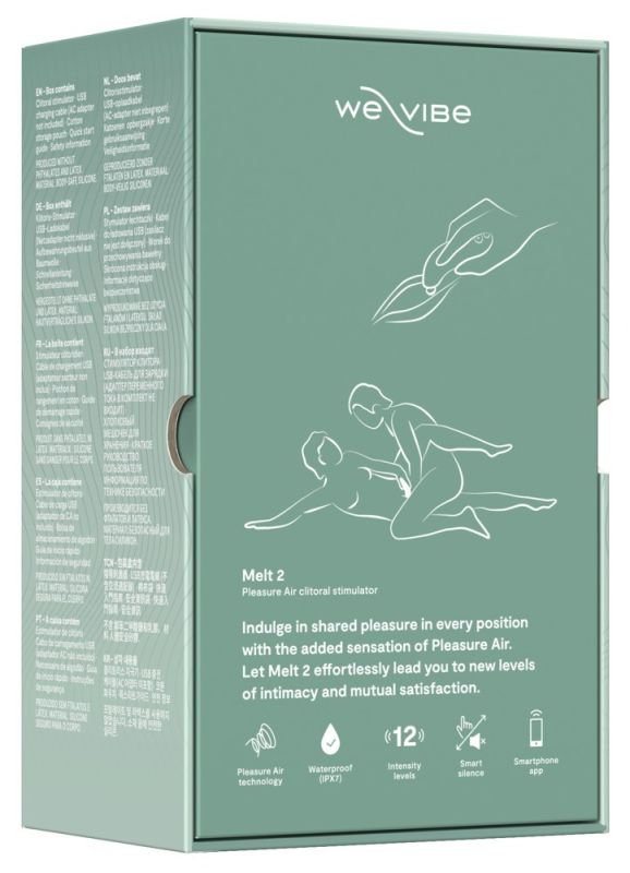 Кліторальний вакуумний смарт-стимулятор We-Vibe Melt 2 м'ятний вид 23