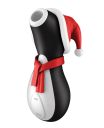 Кліторальний вакуумний вібратор Пінгвін Satisfyer Penguin Holiday Edition чорно-білий