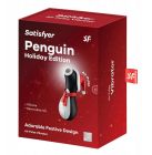 Кліторальний вакуумний вібратор Пінгвін Satisfyer Penguin Holiday Edition чорно-білий вид 6