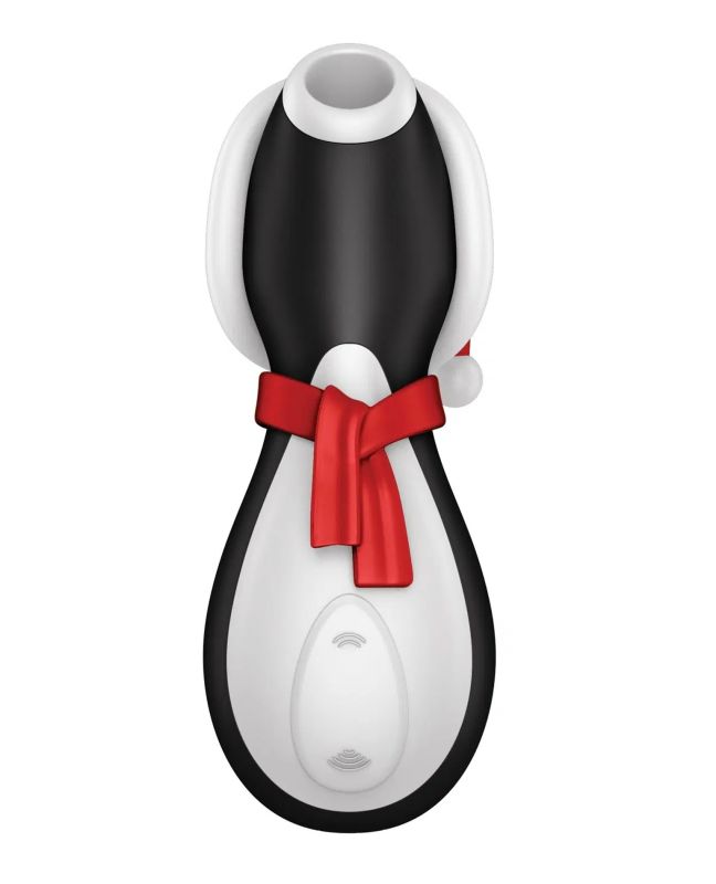 Кліторальний вакуумний вібратор Пінгвін Satisfyer Penguin Holiday Edition чорно-білий вид 3