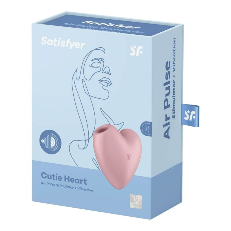 Кліторальний вакуумний вібратор Серце Satisfyer Cutie Heart, рожевий вид 7