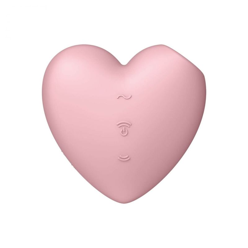 Кліторальний вакуумний вібратор Серце Satisfyer Cutie Heart, рожевий вид 3