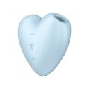 Клиторальный вакуумный вибратор в виде СЕРДЦА Satisfyer Cutie Heart голубой