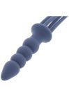 Кнут с держателем в виде анальной пробки Taboom Silicone Supreme, синий вид 8