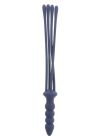 Кнут с держателем в виде анальной пробки Taboom Silicone Supreme, синий вид 4