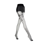 Колготки Ballerina's Secret Black Secret з імітацією панчох та візерунками, чорні, S/M вид 2