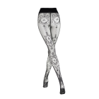 Колготки Ballerina's Secret з візерунками та відкритим доступом, чорні, L/XL вид 3