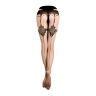 Колготки с имитацией чулков Ballerina's Secret и узором на задней части бедра, L/XL вид 3