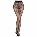 Колготки с вышитым узором Ballerina's Secret черные, S/M