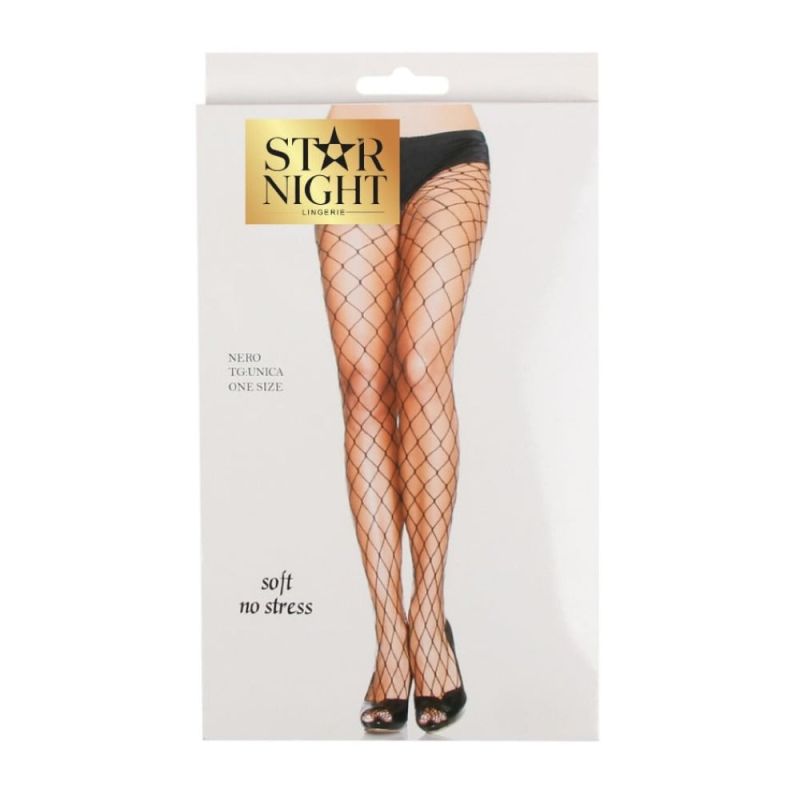 Колготки у велику сітку Star Night Pantyhose чорний, XS-M вид 9