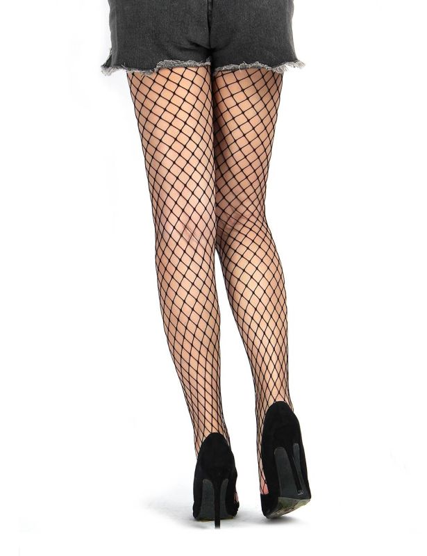 Колготки безшовні у велику сіточку Star Night Fence Pantyhose чорні, XS-M вид 5