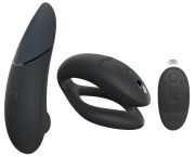 Коллекционный набор Womanizer Next + We-Vibe Sync O вакуумный стимулятор та вибратор для пар, чорный