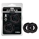 Кольцо эрекционное Chisa GK Power Cadiluck, черное