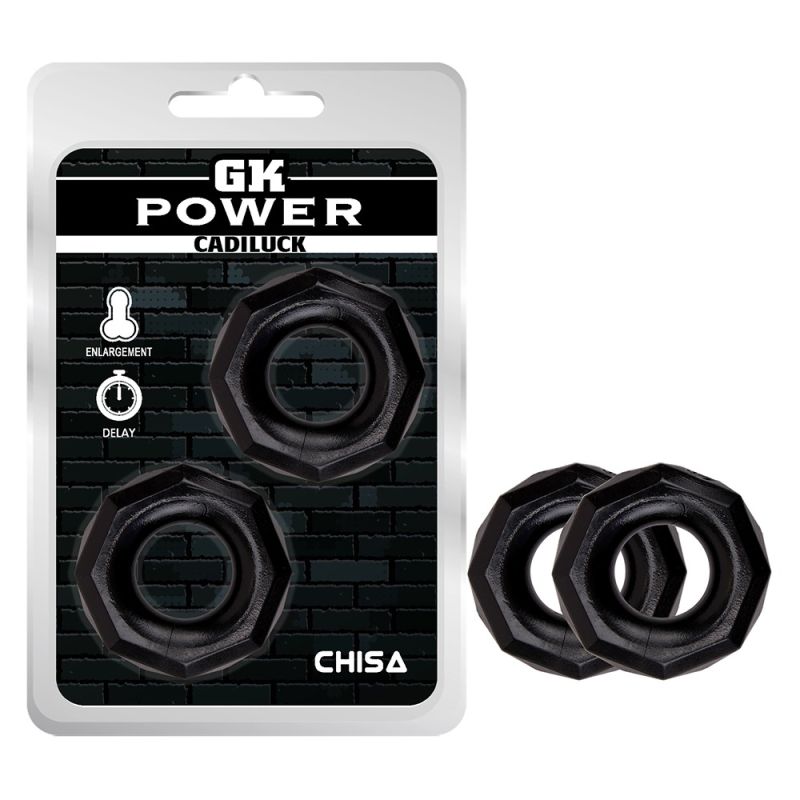 Кільце ерекційне Chisa GK Power Cadiluck, чорне вид 2
