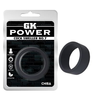 Кольцо эрекционное Chisa GK Power Cock Sweller №7, черное