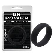 Кільце ерекційне Chisa GK Power Infinity Ring L, чорне