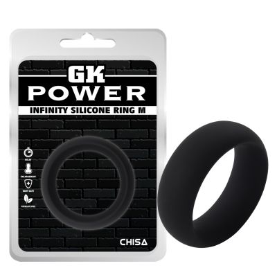 Кольцо эрекционное Chisa GK Power Infinity Ring M,черное