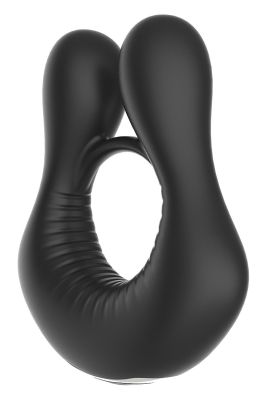 Кольцо эрекционное для пениса с вибрацией Dream Toys черное