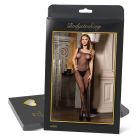 Комбінезон ажурний зі стразами Star Night на одне плече, чорний вид 6