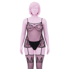 Комбінезон TO THE NINES BODYSTOCKING BLACK PLUS SIZE вид 2