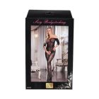 Бодістокінг з абстрактним візерунком та відкритим доступом Star Night чорний, XS-M вид 6