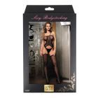 Комбінезон сітчастий Star Night з імітацією панчох, чорний вид 6