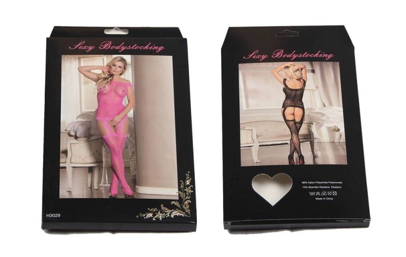 Бодістокінг з імітацією панчох та леопардовим візерунком Star Night рожевий, XS-M вид 6