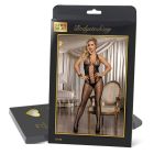 Бодістокінг з відкритою спиною і деталями, що перехрещуються Star Night чорний XS-M вид 6