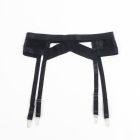 Комплект белья черный Star Night бюстье+стринги+пояс для чулок+гартеры, S вид 5