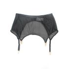 Комплект білизни чорний в сіточку Star Night з поясом та гартерами, M вид 6