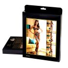 Комплект білизни Star Night з поясом, гартерами та обручем-вушками, леопардовий принт, ХL вид 6