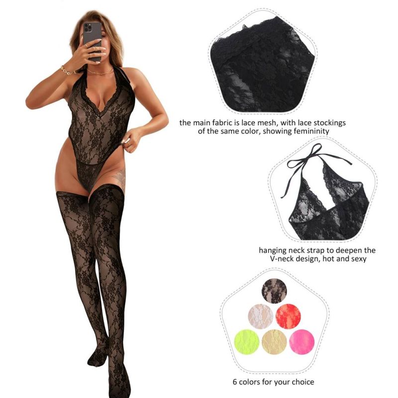 Комплект боді та панчохи Star Night чорні XS-S вид 5