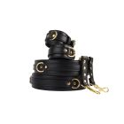 Комплект манжетов на запястья и бедра Chisa BEHAVE! Luxury Fetish черный вид 3