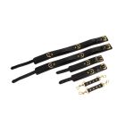 Комплект манжетов на запястья и бедра Chisa BEHAVE! Luxury Fetish черный вид 7