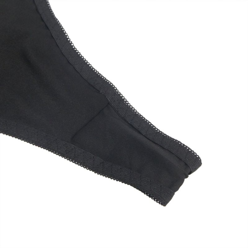 Комплект нижнего белья из черной сеточки Star Night с поясом для чулок и гартерами (без коробки) вид 14