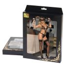 Комплект прозорої мереживної білизни Star Night Sheer Lace Teddy, чорний XS-S вид 6