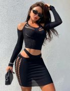 Комплект Star Night топ с длинными рукавами + юбка (без коробки)