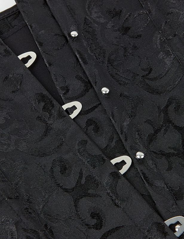 Корсет кружевной Star Night с трусиками в комплекте, черный, XL (без коробки) вид 9