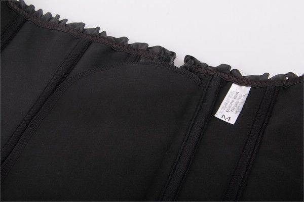 Корсет з квітковим принтом Star Night Corset Top з гачками та шнурівкою, чорний, L (без коробки) вид 7