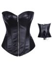 Корсет із застібкою блискавкою Star Night Sexy Leather і шнурівкою, чорний, XL (без коробки) вид 4