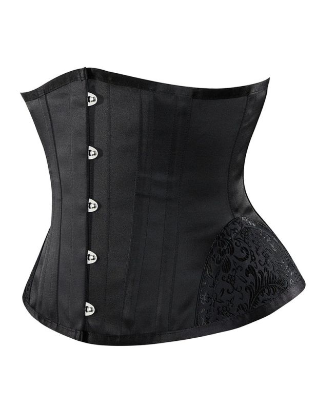 Корсет Star Night Corset з гачками та шнурівкою, чорний, L (без коробки) вид 6
