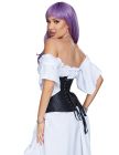 Корсет Star Night Corset з гачками та шнурівкою, чорний, L (без коробки) вид 4