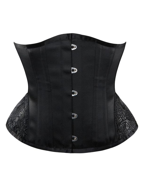 Корсет Star Night Corset з гачками та шнурівкою, чорний, S (без коробки) вид 6