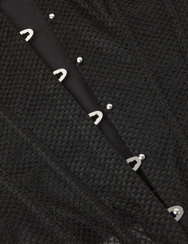 Корсет в сіточку Star Night з трусиками, чорний, XXL (без коробки) вид 8