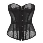 Корсет із сітки Star Night Grid Corset з гачками та шнурівкою, чорний, L (без коробки) вид 5