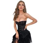 Корсет із сітки Star Night Grid Corset з гачками та шнурівкою, чорний, L (без коробки) вид 4